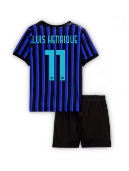 Detské Futbalové oblečenie Inter Milan Luis Henrique #11 2025-26 Krátky Rukáv - Domáci (+ trenírky)